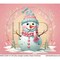 #838 CLEAR- 20oz -Pastel Christmas Winter 9.4" x 8" Pattern Vinyl Wrap
